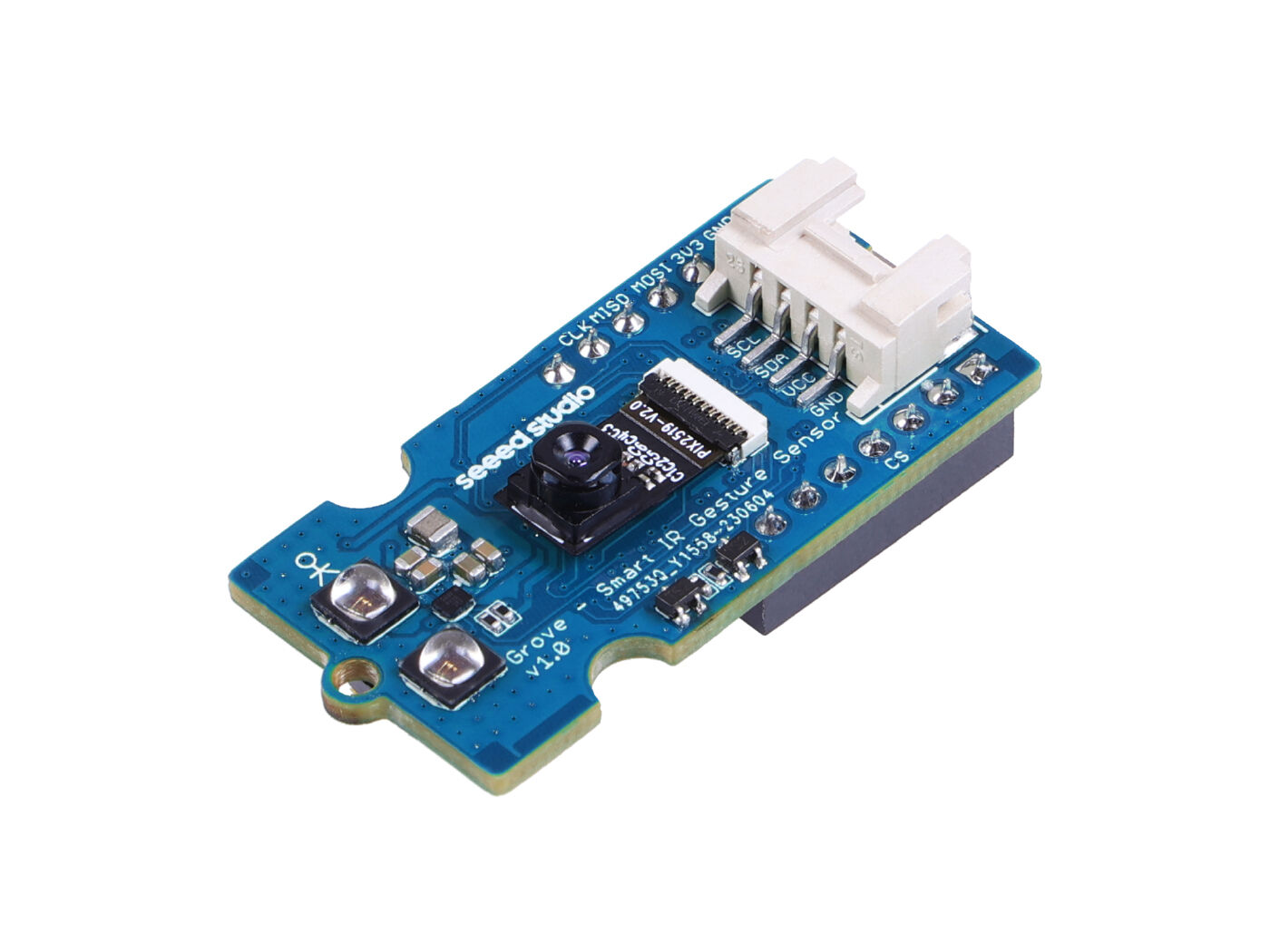 Grove Smart IR Gesture Sensor, infrared camera sensor, AI algorithm, over 15 gestures detection, I2C, SPI, support Grove, XIAO, Type-C connecting, 3.3V/5V