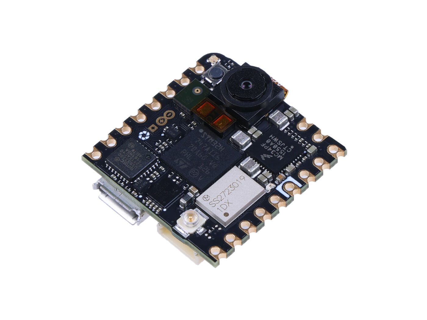 Arduino Nicla Vision - Dual Arm® Cortex® M7/M4, NXP SE050C2 Crypto chip, Wi-Fi, Bluetooth®, 2 MP Color Camera, 6-Axis IMU, Distance/Time of Flight sensor, Microphone