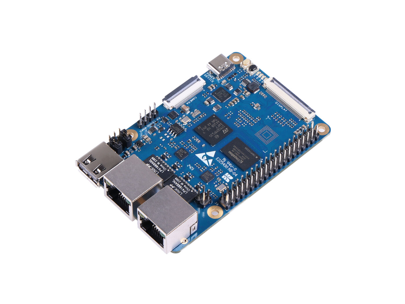 ODYSSEY- STM32MP135D, Cortex-A7 STM32, Yocto/Buildroot OS, Ethernet ports with WoL, USB Type-A, CSI, LCD, 4Gb DRAM, TF card holder, PoE