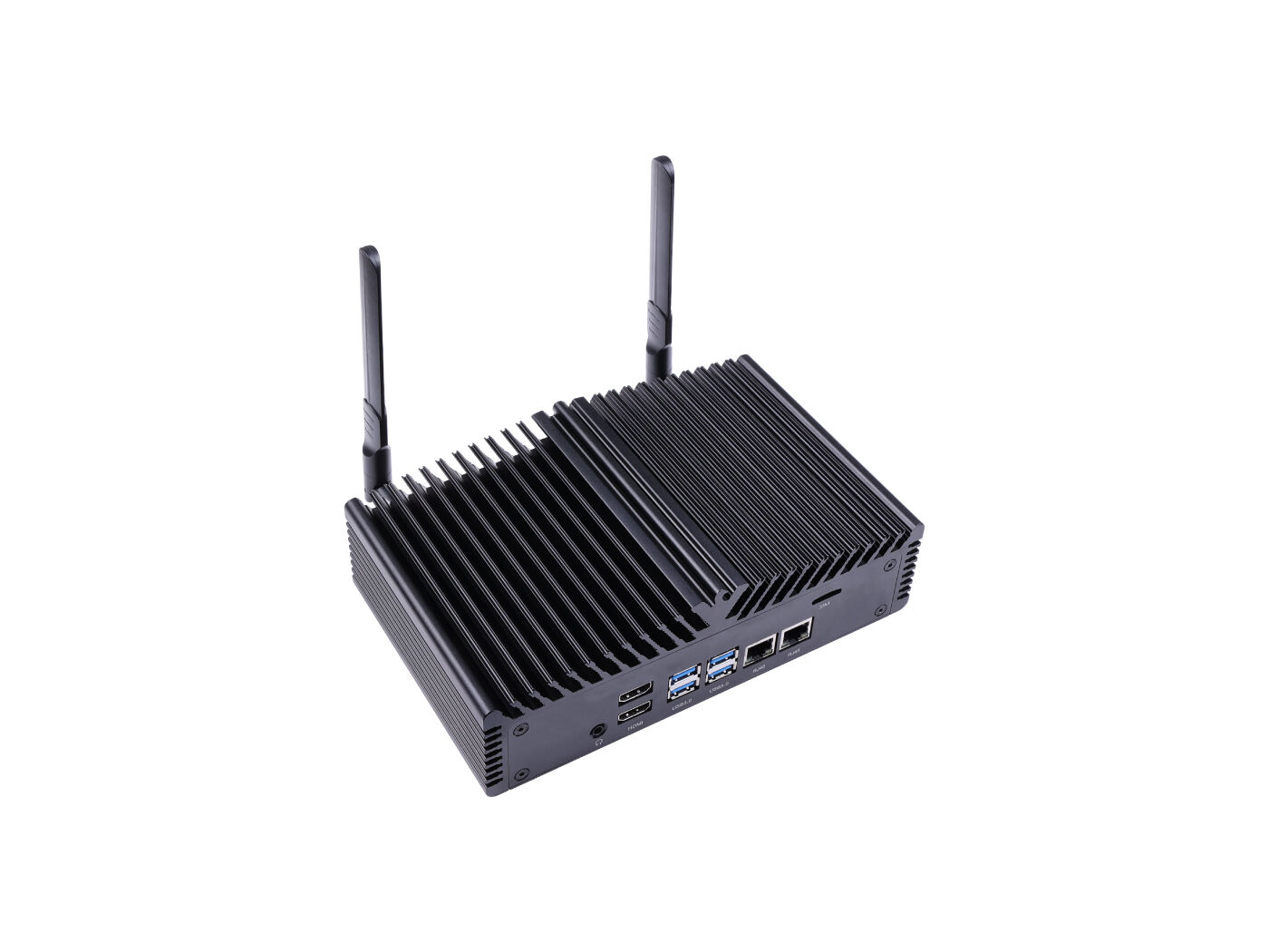 A205E Mini PC, with Jetson Xavier NX 8GB module, 128GB SSD, 2xHDMI, 2xGbE. 4xUSB 3, RS232, RS485, WiFi/BLE, Aluminum case, Pre-installed JetPack 5.0.2