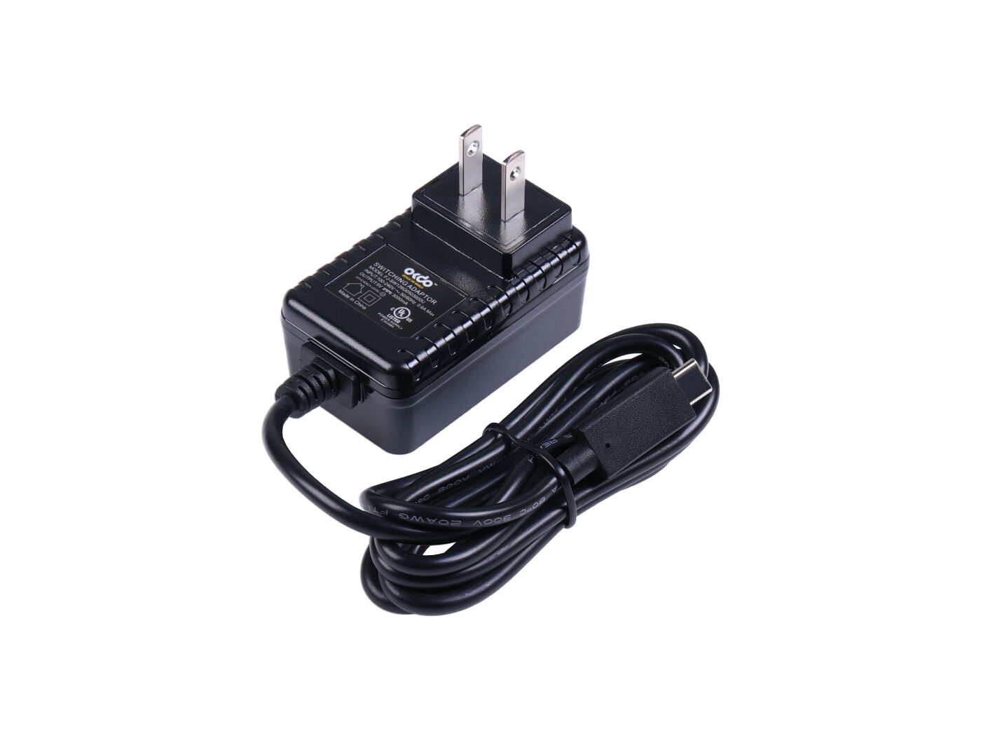 US Plug Power Adapter - Type-C, 5V, 3000mA, 1.5 meter