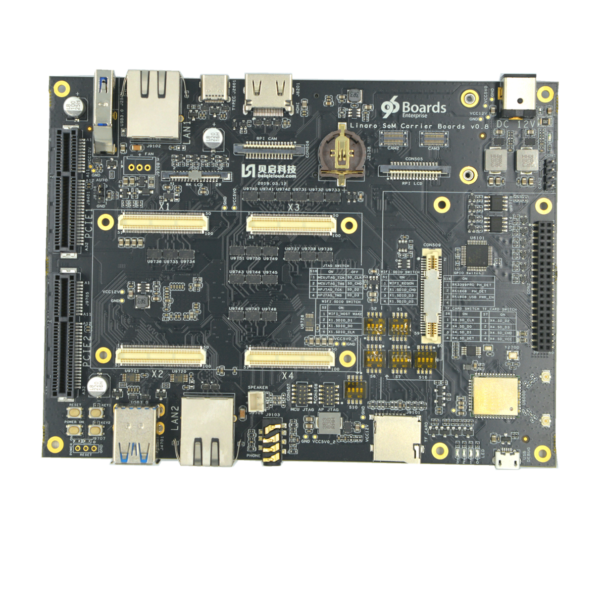 BeiQi CarrierBoard Kit For RK1808/RK3399Pro