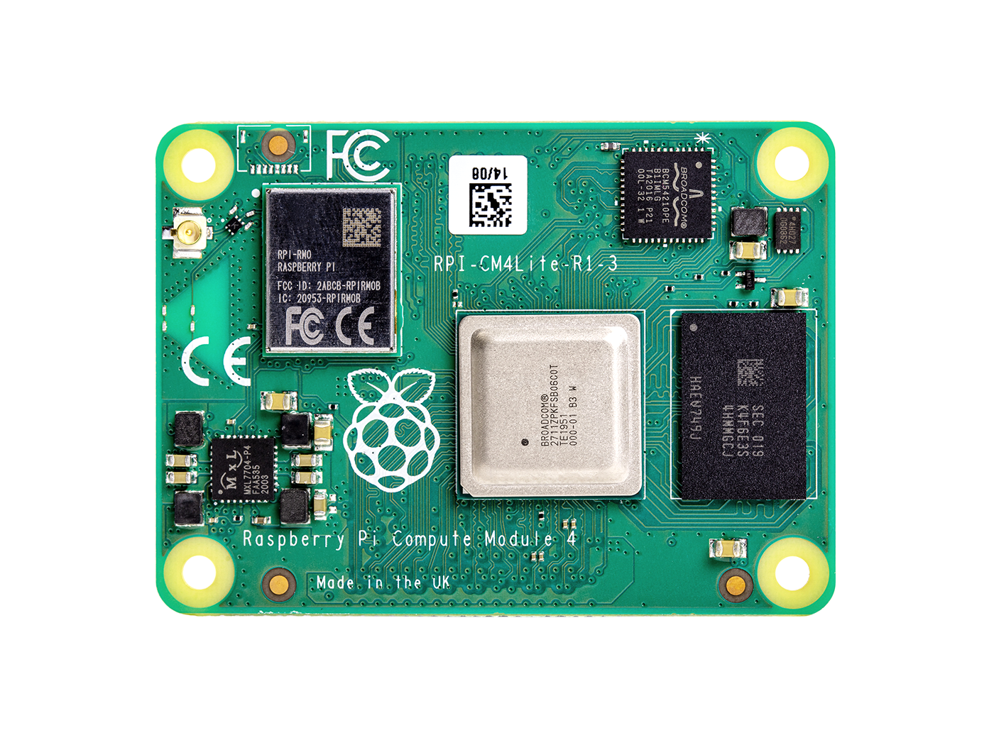 Raspberry Pi Compute Module 4 - 2GB RAM, 2.4/5.0GHz Wi-Fi & Bluetooth 5.0 (CM4102000)