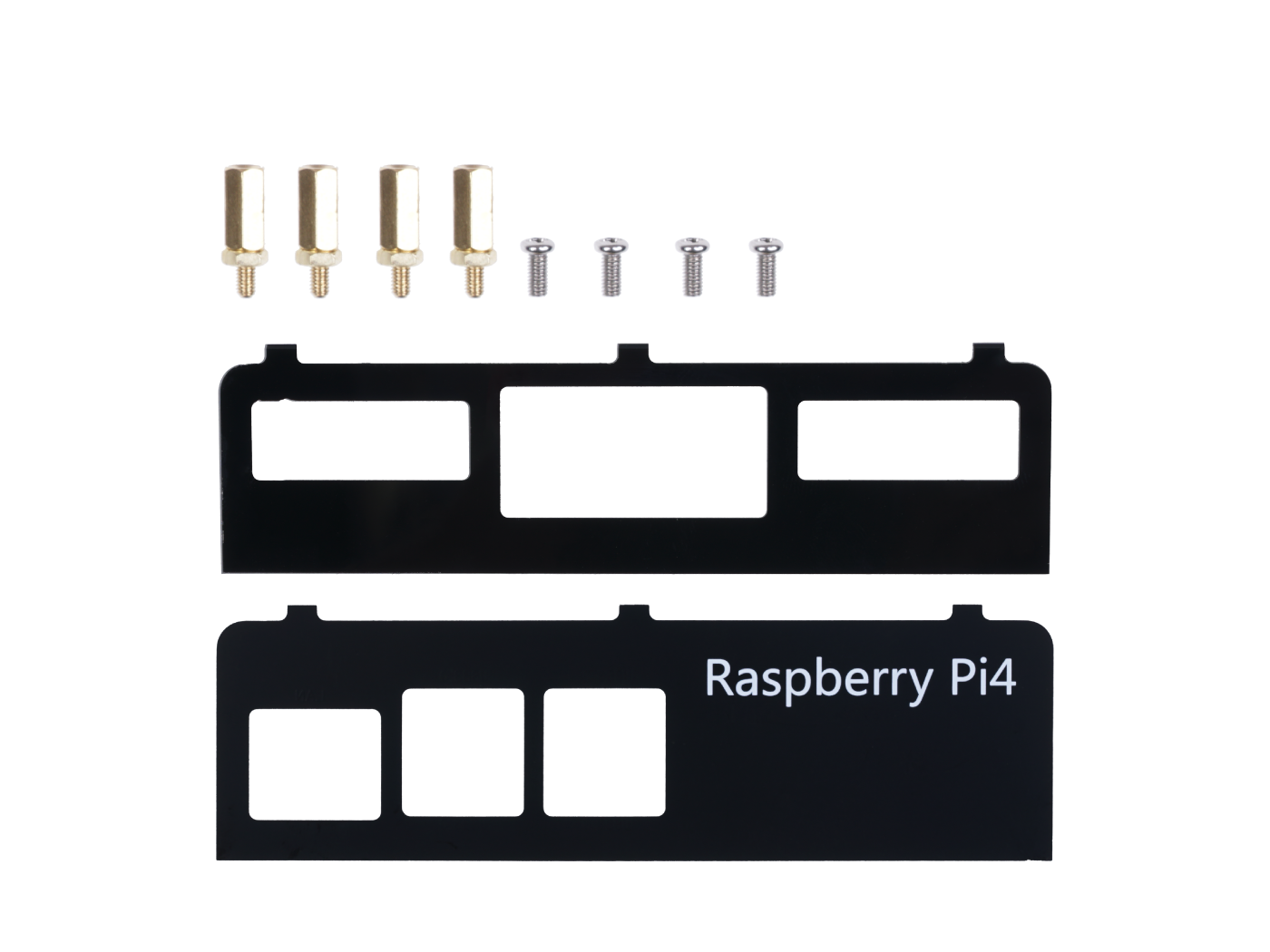 re_computer case: Side Panels For Raspberry Pi 4 With Standoffs