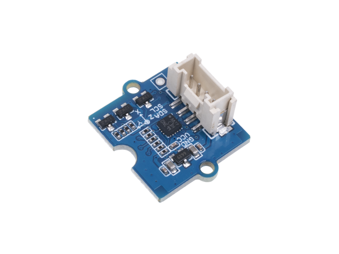 Grove - 3-Axis Digital Accelerometer, ultra-low-power and high performance linear accelerometer powered by LIS3DHTR(ST), with dynamically selectable scale and multiple digital output interfaces