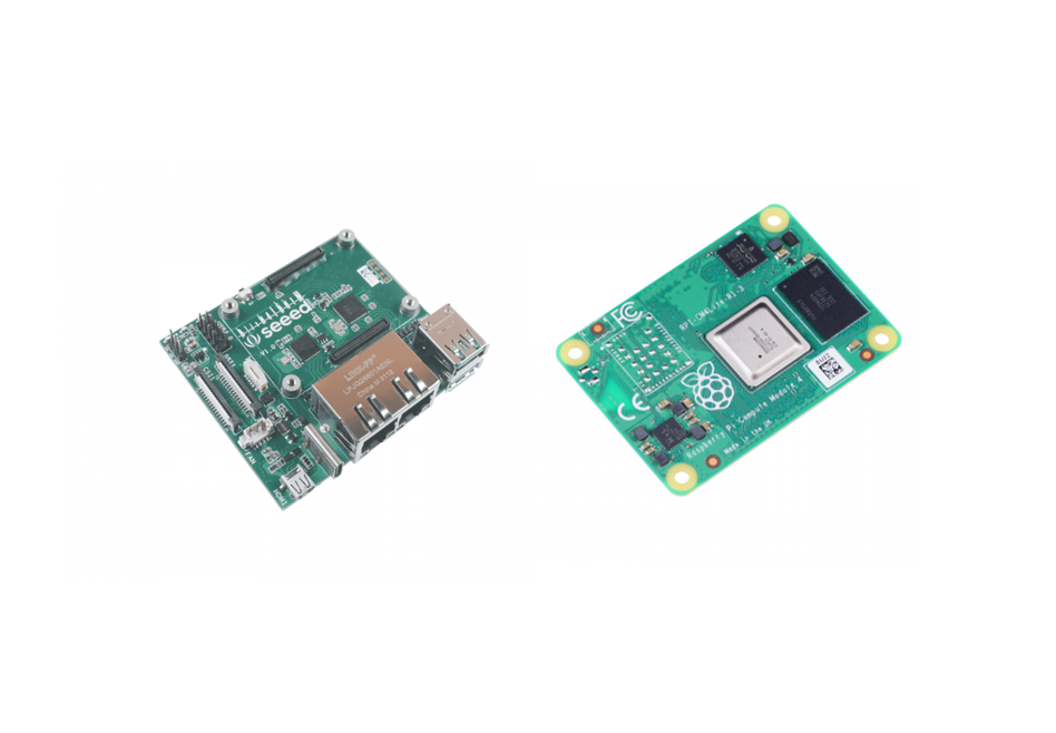 Dual Gigabit Ethernet NICs Carrier Board with Raspberry Pi Compute Module 4 (CM4) - 8GB RAM