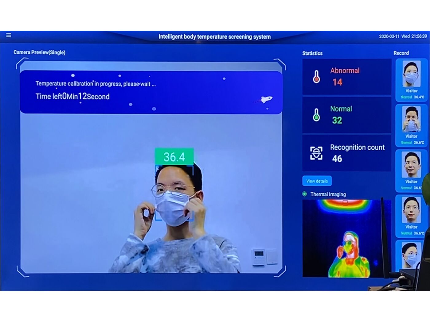 Remote AI Temperature Screening System