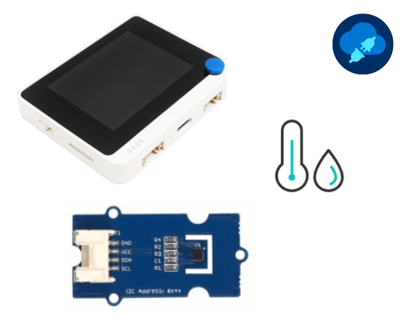 Azure Certified Temperature & Humidity (SHT31) detector with Wio Terminal