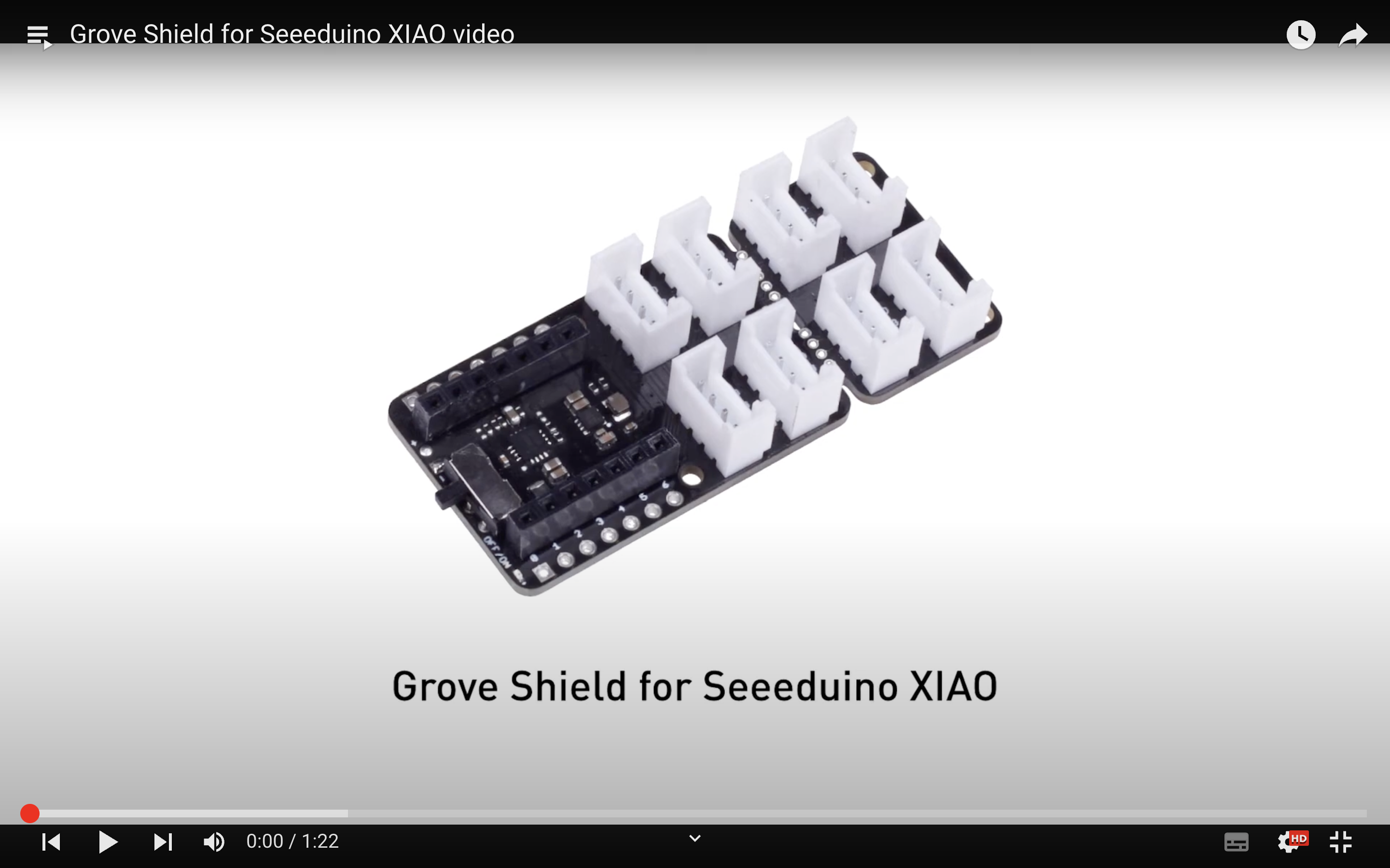 Seeed Studio Grove Base for XIAO - with embedded battery management chip