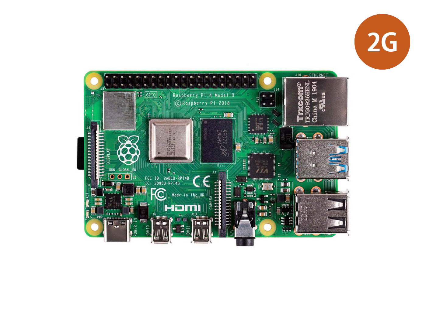 Raspberry Pi 4 Computer Model B 2GB