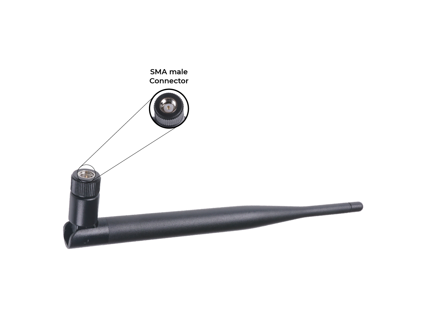 2.6dBi Long Range Antenna - SMA male - 915MHz - 195mm