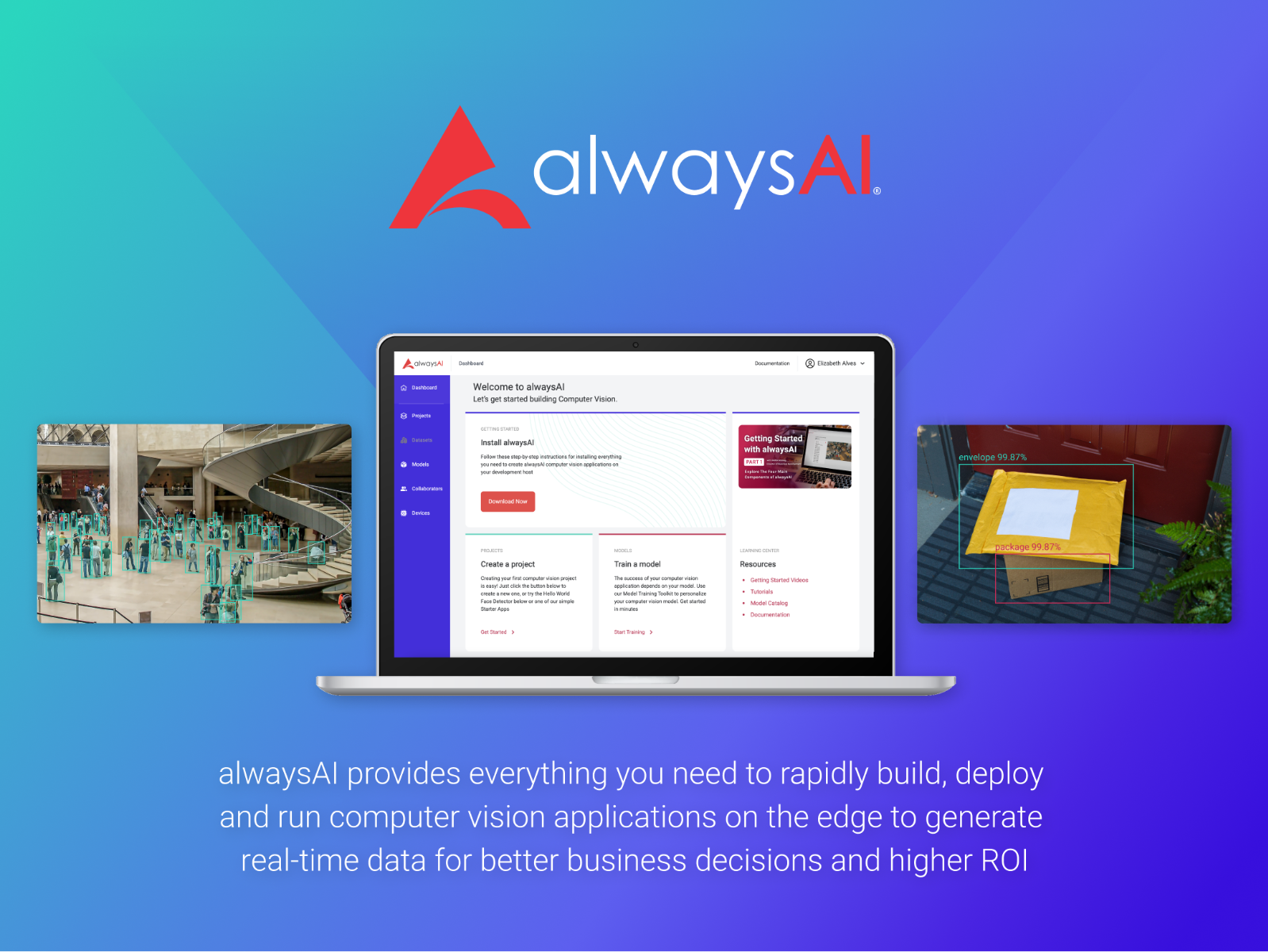 alwaysAI Accelerated Edge Deployment for Developers: One-year Subscription for Computer Vision