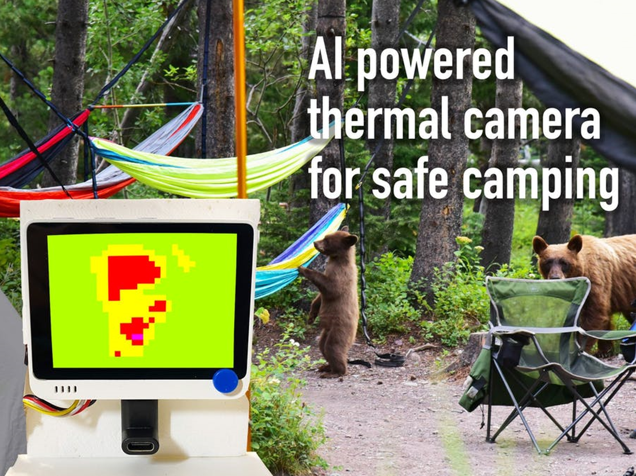 AI powered thermal camera for safe camping