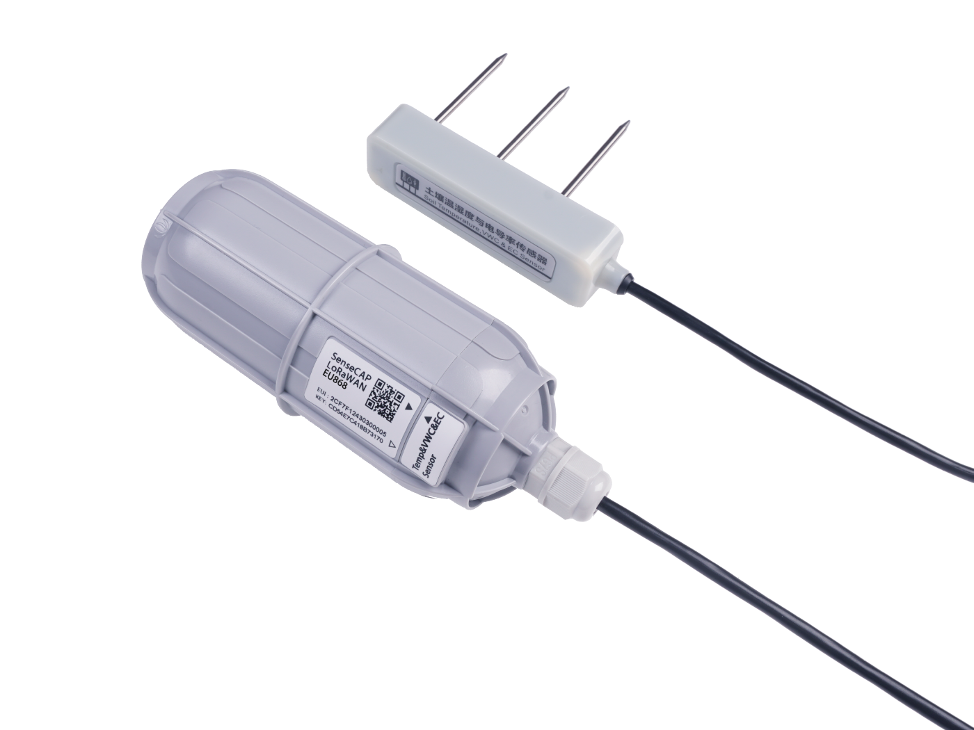 SenseCAP Wireless Soil Temperature, VWC & EC Sensor  - LoRaWAN EU868 -MT20