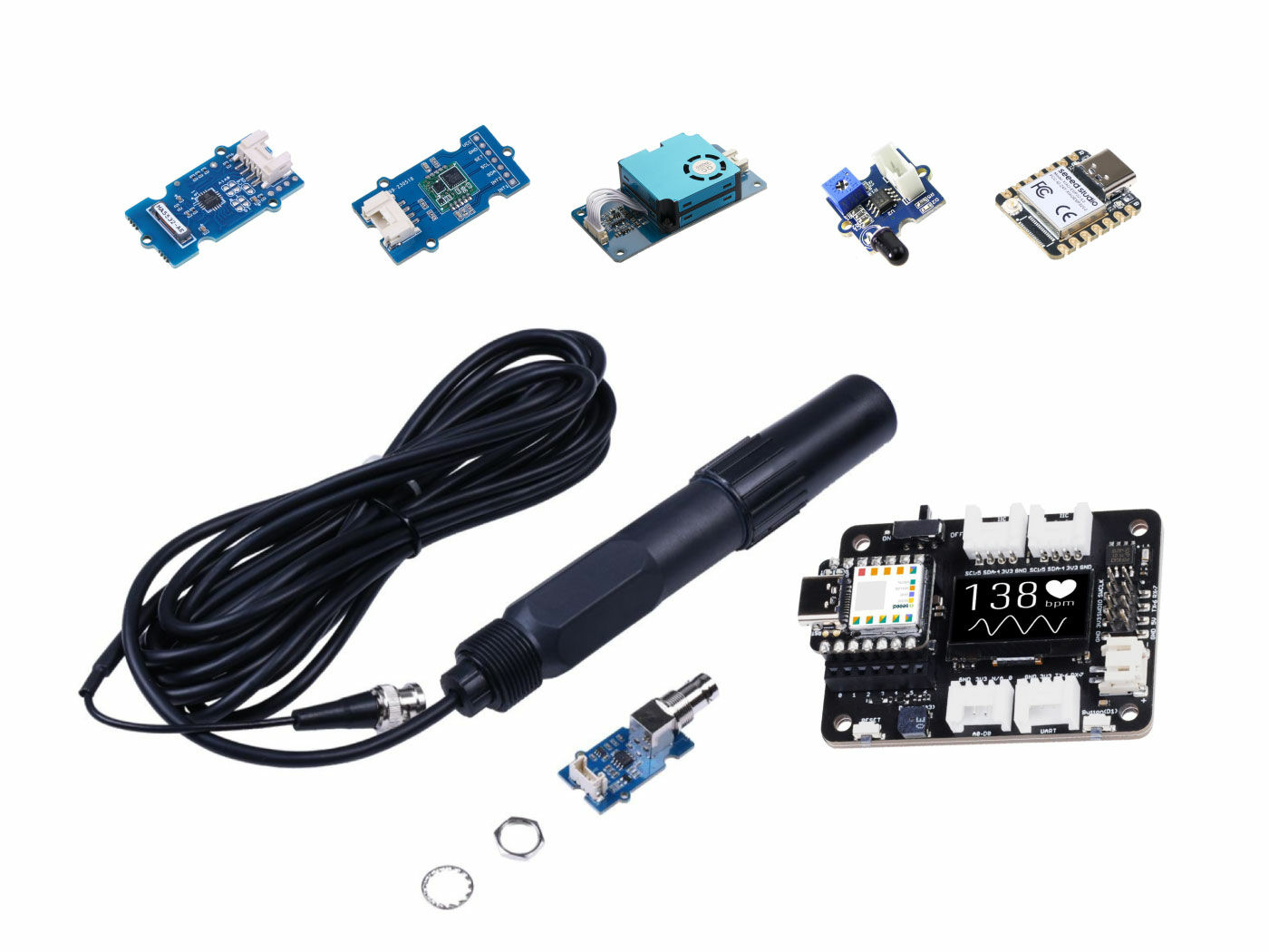 Natural Disaster Sensor Solution Kit- Lightning/Earthquake/Sandstorms/Wildfires Detection, Water Quality Monitoring, IoT, Machine Learning, LoRaWAN®