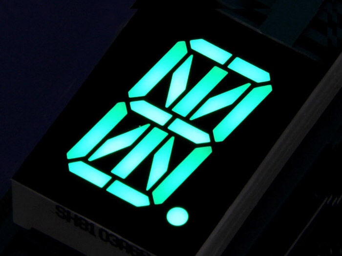 0.8 Inch 16 Segment LED Green - Common Anode