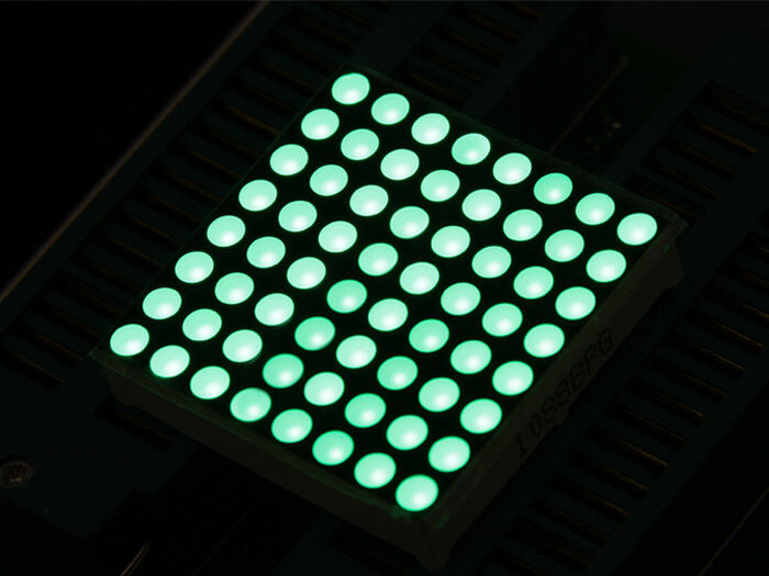 32mm 8x8 Square Matrix LED Green - Common Anode