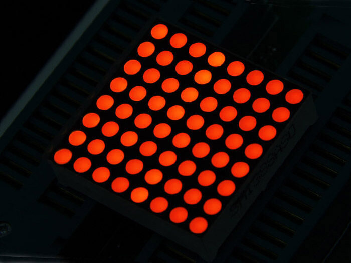 32mm 8x8 Square Matrix LED - Red Common Anode