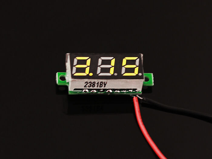 0.28 Inch LED digital DC voltmeter - Yellow