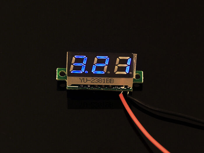 0.28 Inch LED digital DC voltmeter - Blue