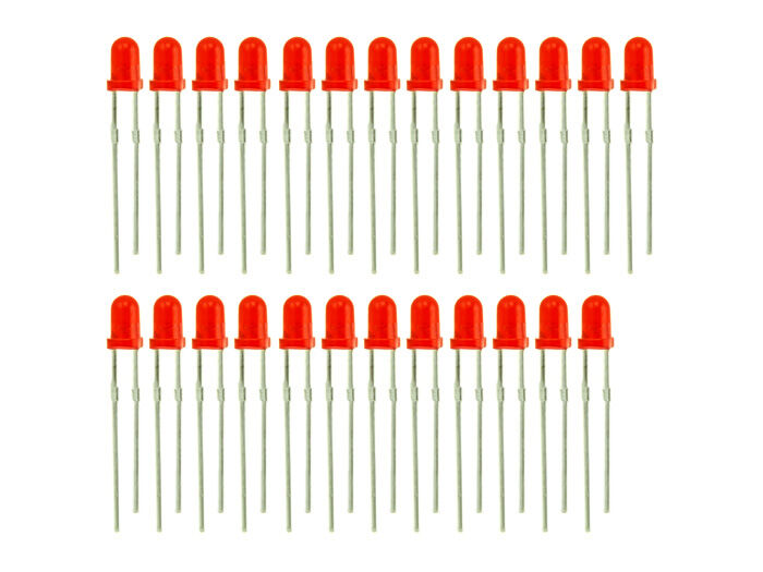 3mm LED Red - 25 PCs