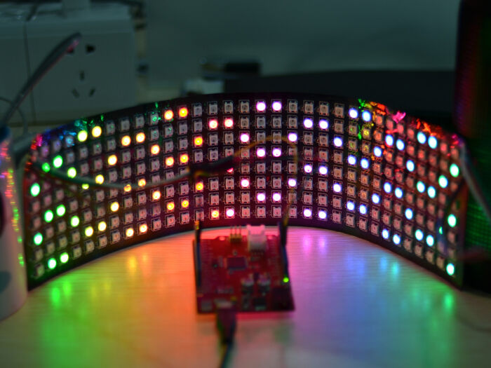 8x32 RGB LED Matrix w& WS2812B - DC 5V