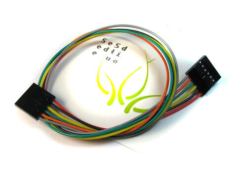 6 pin dual-female jumper wire - 300mm (5 PCs pack)