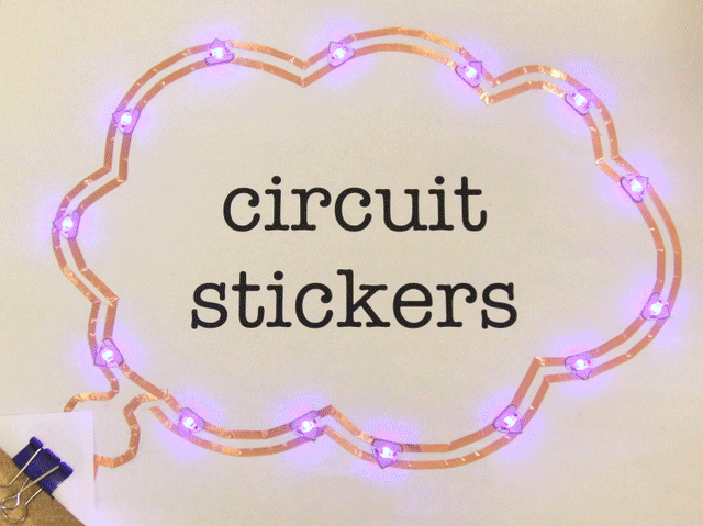 Circuit Sticker Starter Kit with Chinese Sketchbook - Peel-and-stick Electronics for Crafting Circuits
