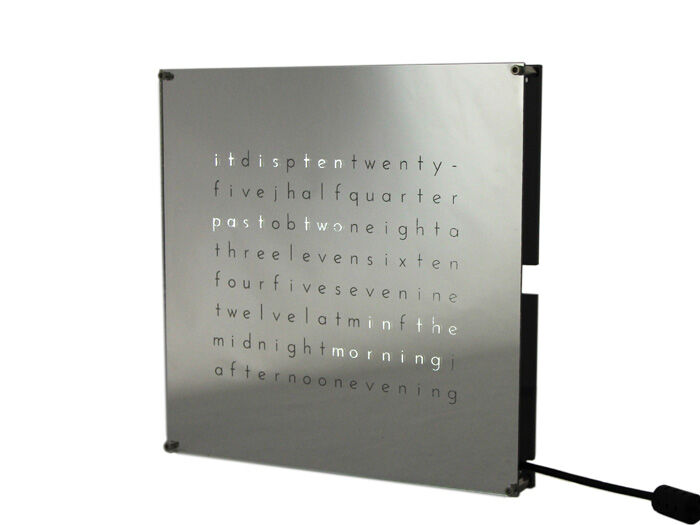 Clock THREEjr (with mirror faceplate)