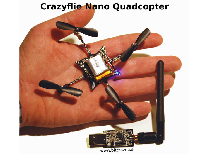 Crazyflie Nano Quadcopter Kit  10-DOF with Crazyradio (BC-CFK-02-B)