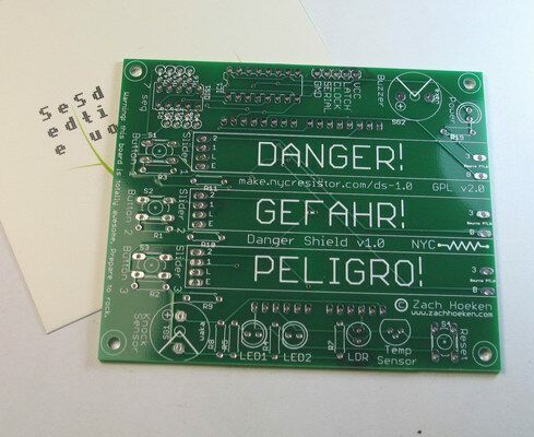 Danger Shield 1.0 PCB