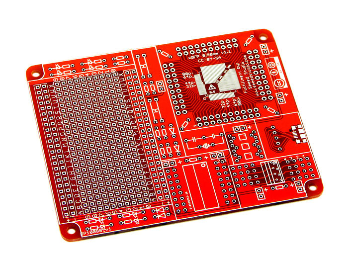 QFP surface mount protoboard - 0.80mm + 0.50mm