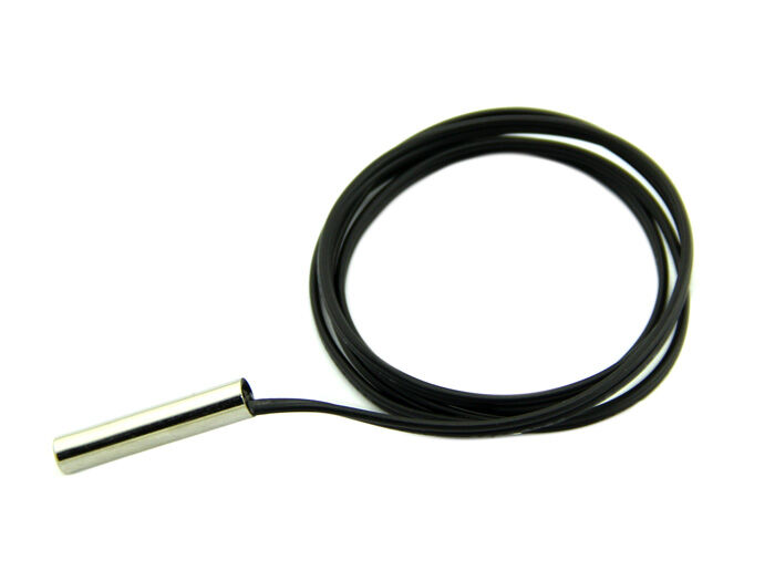 Temperature sensor with steel head