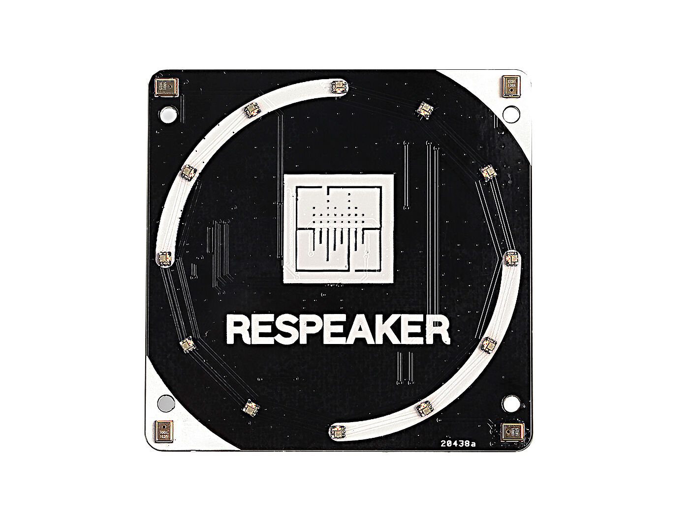 reSpeaker 4-Mic Array for Raspberry Pi - AC108 Audio Codec, 4 Analog Microphones, 12 Programable RGB LEDs, 2 Grove ports, attached with NLU software algorithms, VAD,DOA, KWS