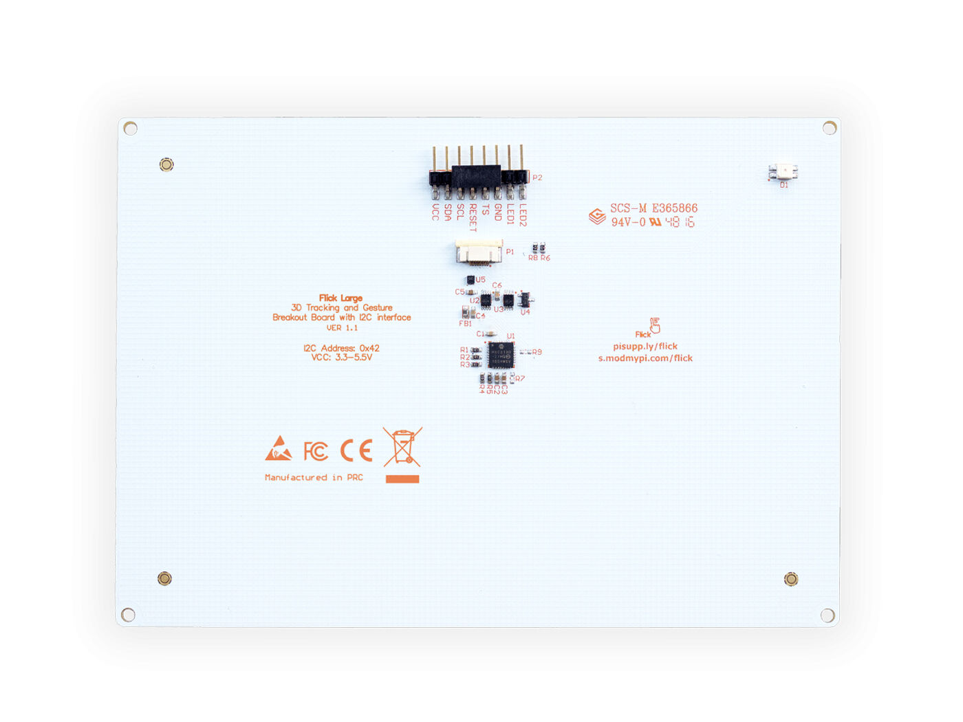 Flick Large – Standalone 3D Tracking and Gesture Breakout
