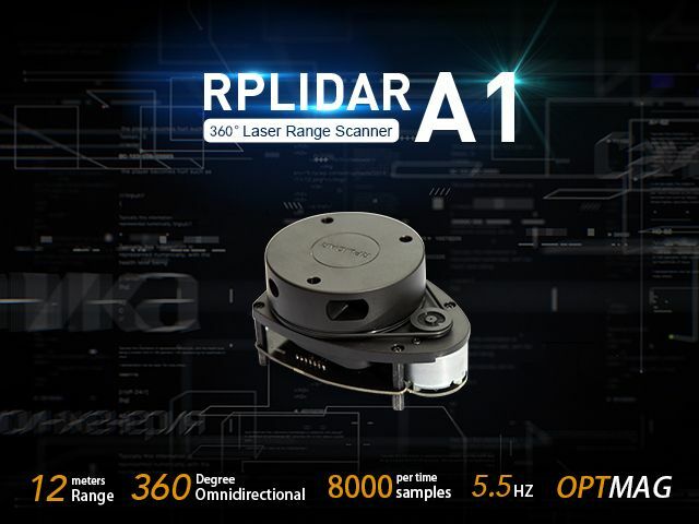 RPLiDAR A1M8-R6 360° Laser Scanner Kit - 12M Range