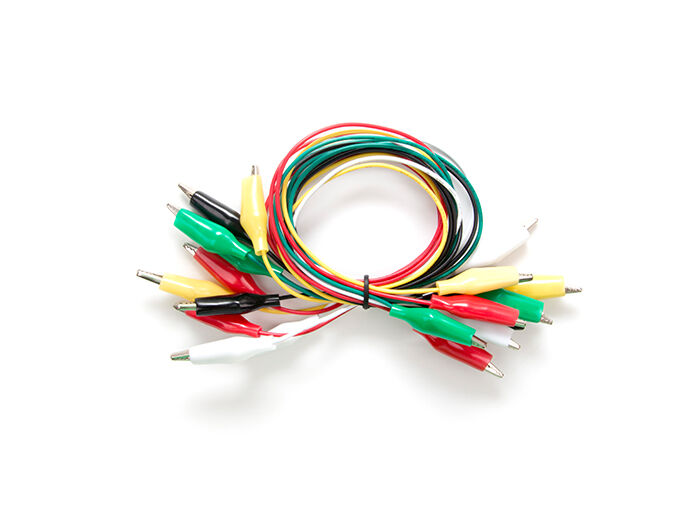 10pcs Alligator Clip Test Lead  500mm - 22AWG