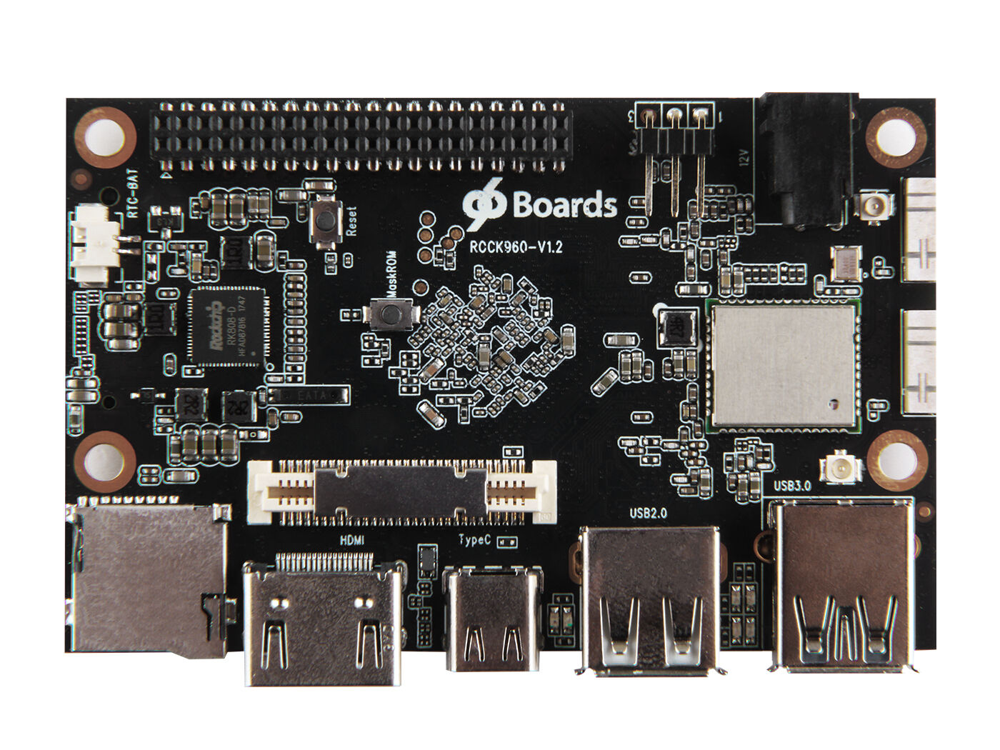 Rock960 Board - Based on the RK3399 SoC - 4GB RAM Version