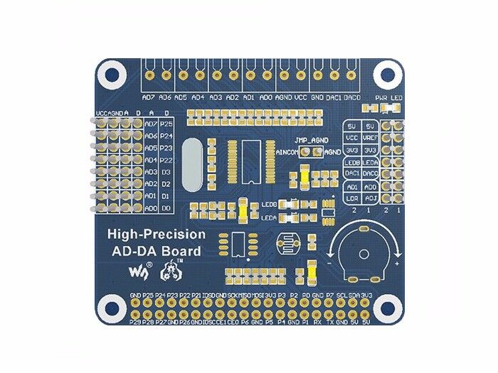 Raspberry Pi High-Precision AD/DA Board