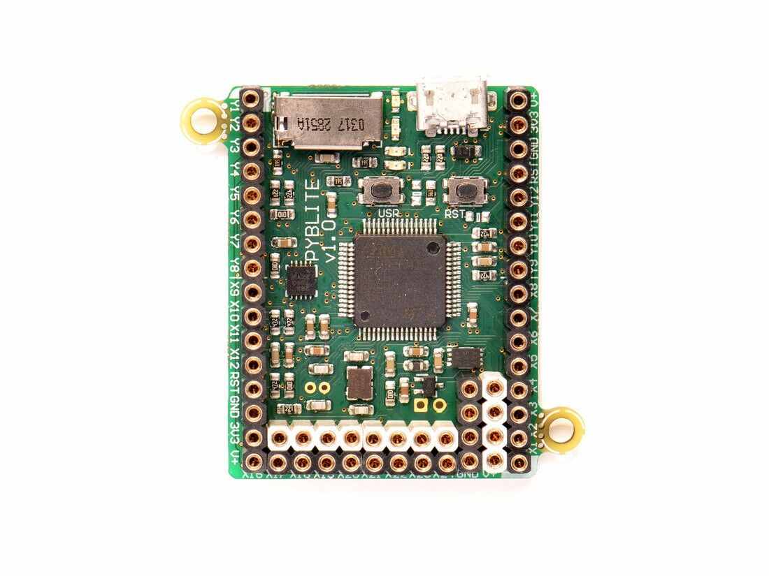 MicroPython pyboard lite v1.0 with accelerometer and headers