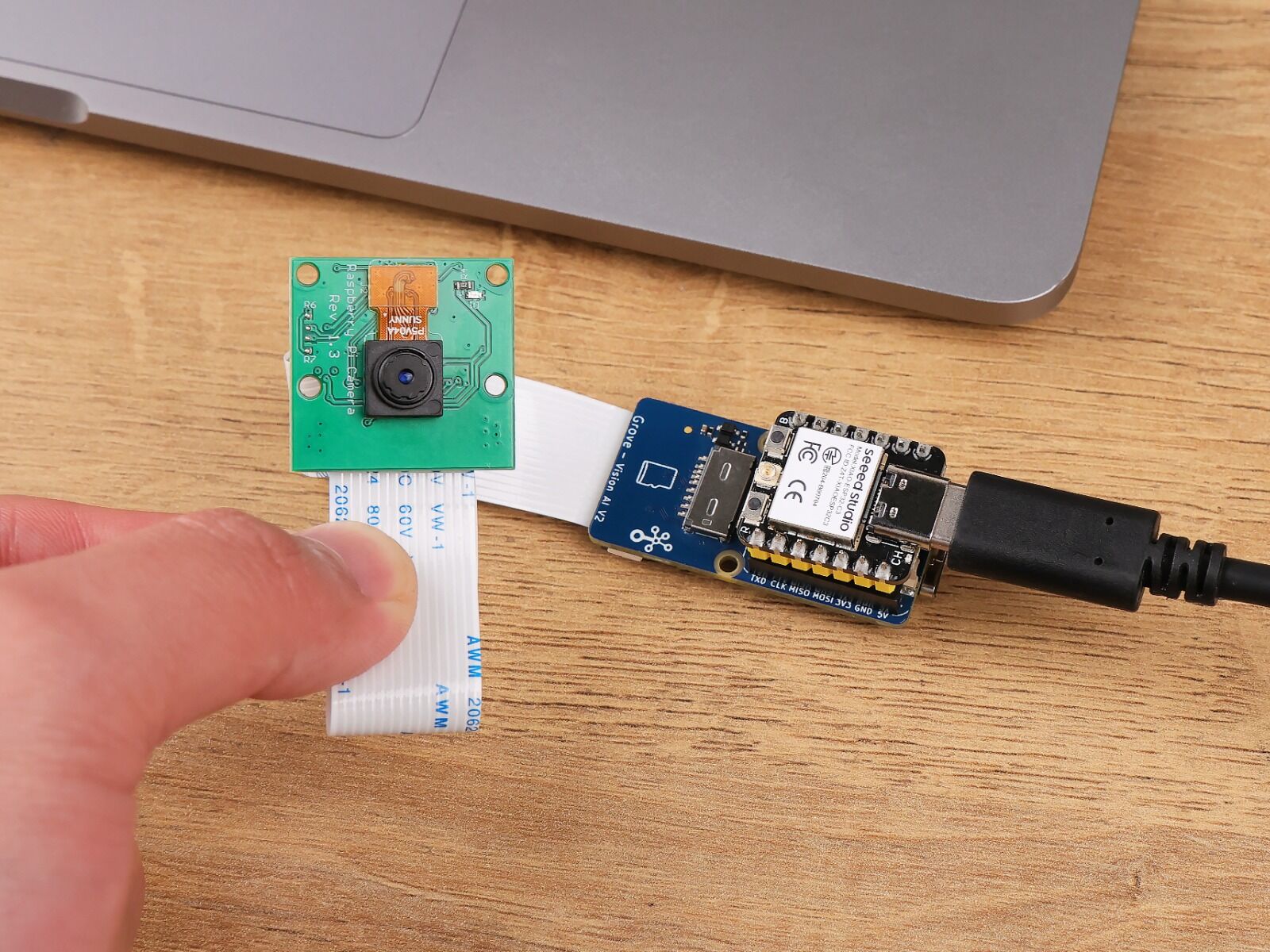 Grove Vision AI v2 Kit - with optional Raspberry Pi OV5647 Camera Module, Seeed Studio XIAO; Arm Cortex-M55 & Ethos-U55, TensorFlow and PyTorch supported