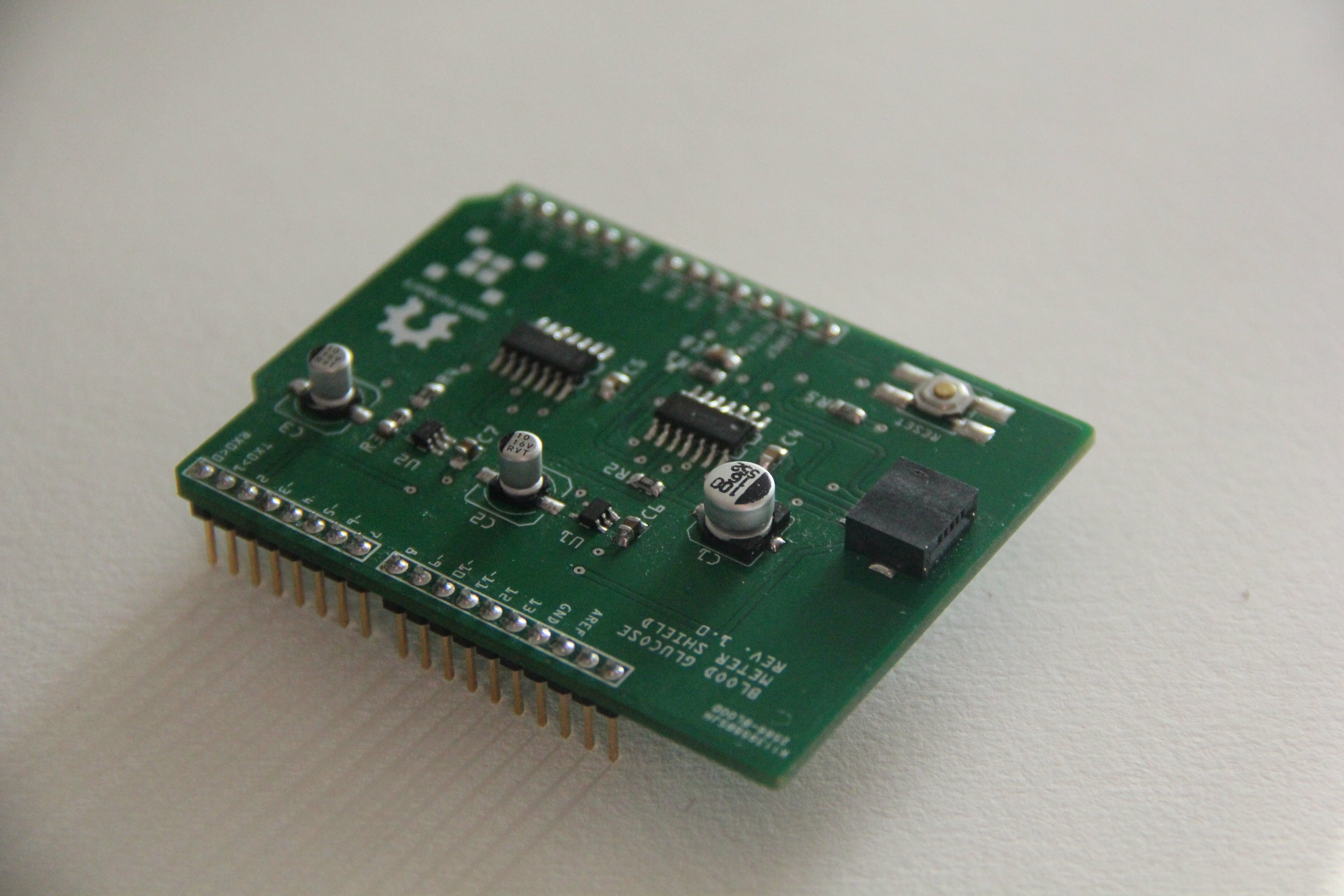 Open source Arduino blood glucose meter shield