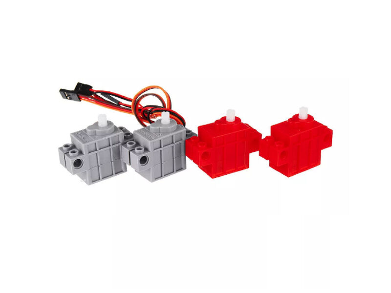 Kittenbot Building Block compatible 270° Geek Servo & 360°  Geek Motor-4pcs - Image 2