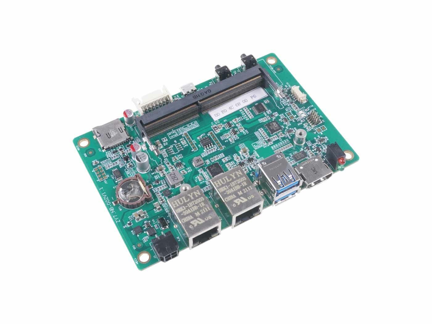 EX1-Dual ethernet ports Carrier Board for Jetson Nano/Xavier NX/TX2 NX  with dual ethernet ports, SIM card slot,  and Rich Pins (I2C, UART, GPIO, etc.)