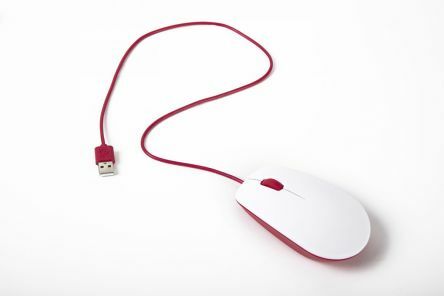 Raspberry Pi Official Mouse Red/White